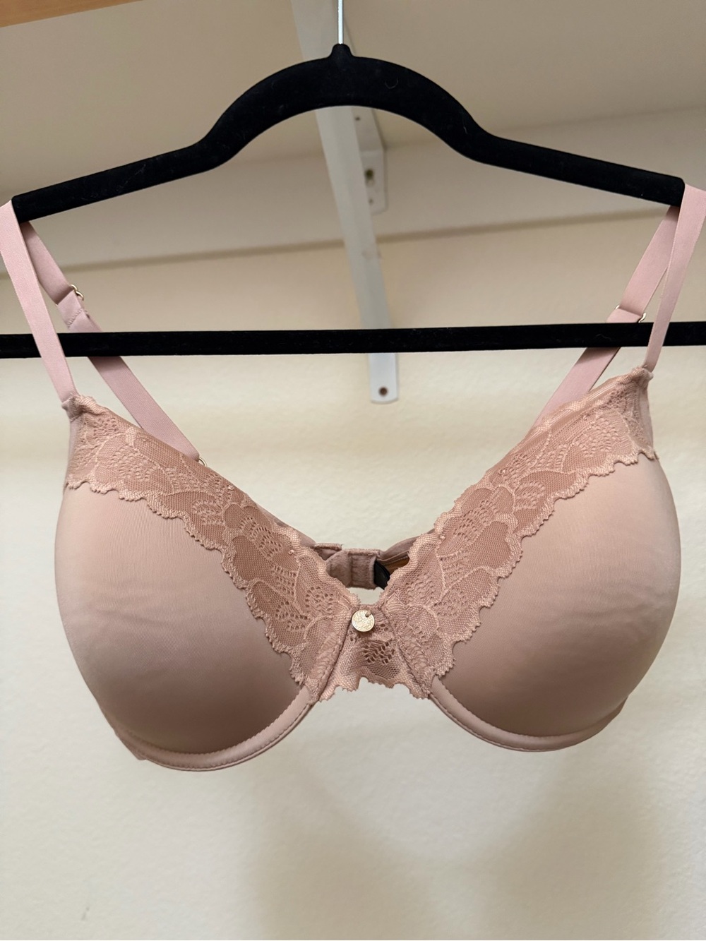 Natori Lace-Trim Underwire Bra - Blush